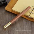 Wooden custom pen with logo business brass metal rosewood ballpoint